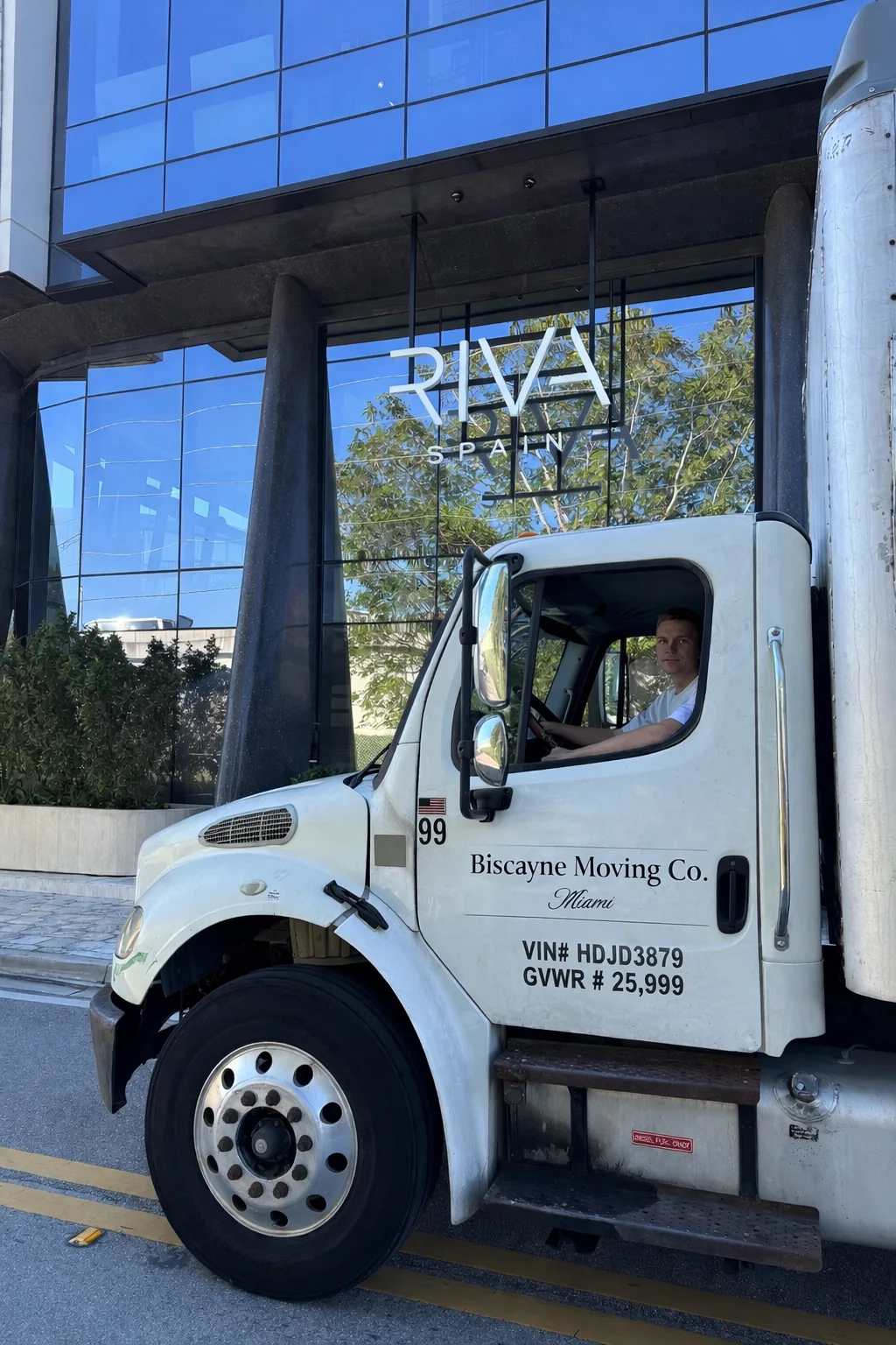 Biscayne Moving Co. truck used for the Wynwood commercial relocation