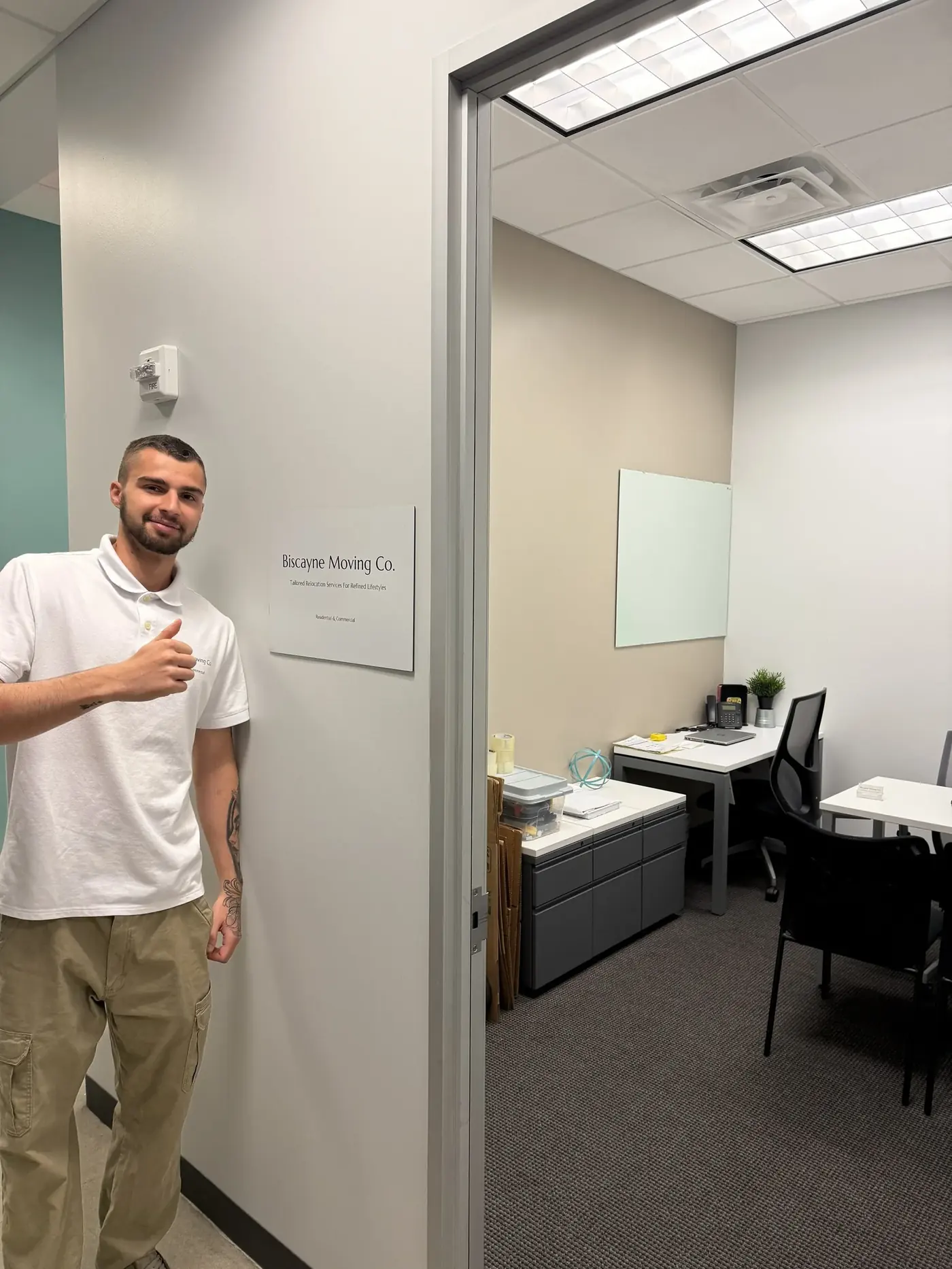 Biscayne Moving Co. team member at the Sunny Isles Beach office