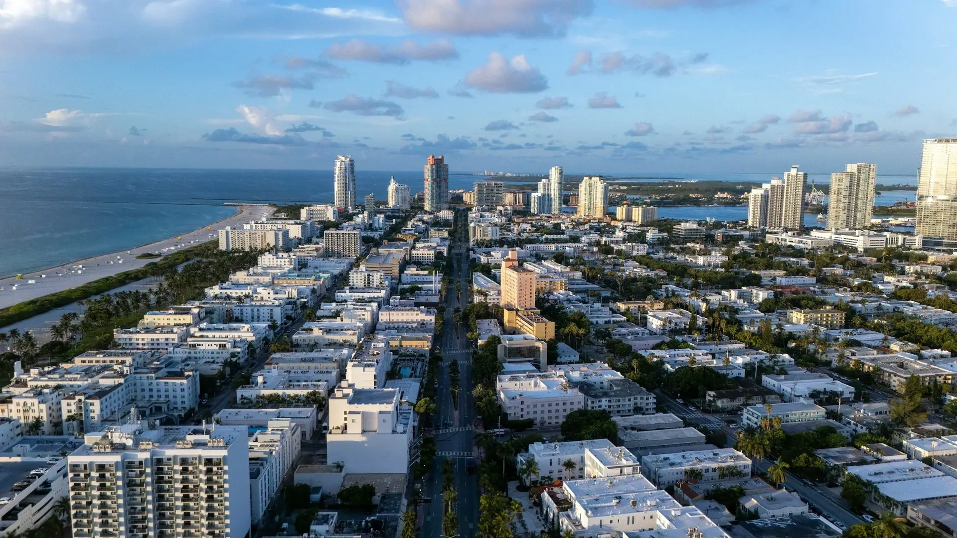 Aerial view of Sunny Isles Beach condos for a Miami mover comparison