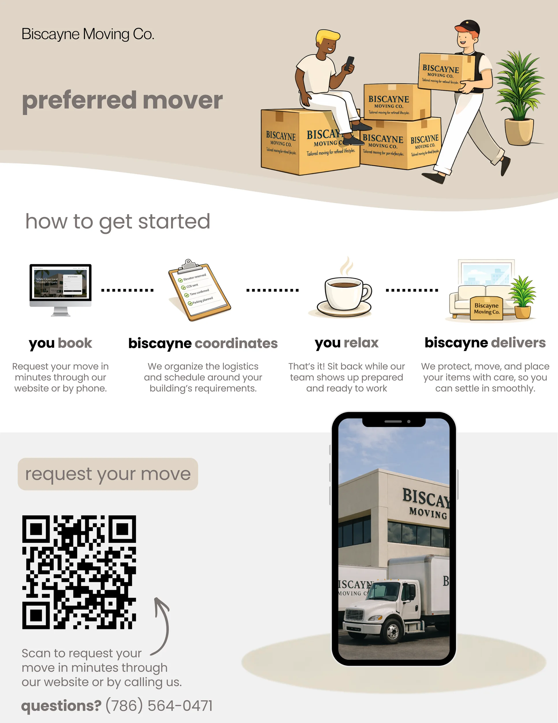 Biscayne Moving Co. Preferred Mover Program overview sheet